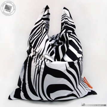 Sedací vak Zebra 120x150 cm